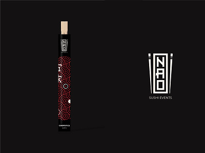 NAO sushi events - Branding brand brand design branding branding design chopstick chopsticks figma figmadesign illustrator japan japanese japanese food logo logos photoshop sushi sushi bar sushi logo