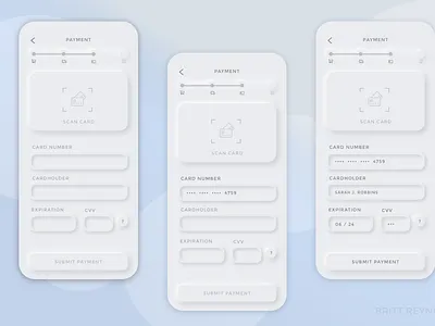 Daily UI Challenge - Credit Card Checkout credit card checkout daily ui challenge dailyui neumorphism ui ui design visual design