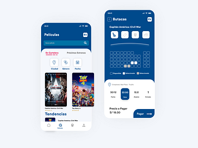 Rediseño Cineplanet, App Movies aplicacion mobile aplicación branding design mobile ui mobile ui design mobile ux prototype ui ux