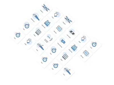 Icons for Site "Ware" app blue cartoon design drone flat icon icons icons pack illustration illustrator line minimal modern vector warehouse web website