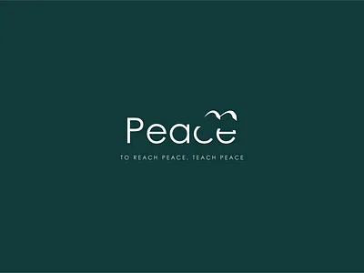 peace bird bird logo branding design flat flat design flat logo flatdesign illustration lettermark letters logo logo design logodesign minimal minimalist minimalist logo minimalistic peace sign word logo