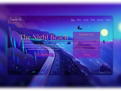 Travel Go hero landing page ui ux ui design ui hero userinterface web hero web ui