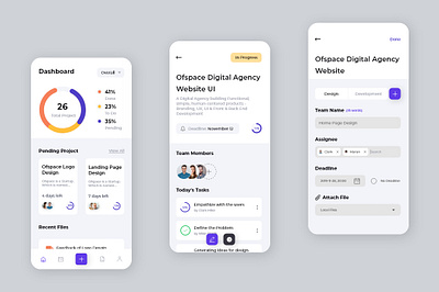 Project Update App behance branding design dribbble figma graphicdesign ui ux uxtrends xd