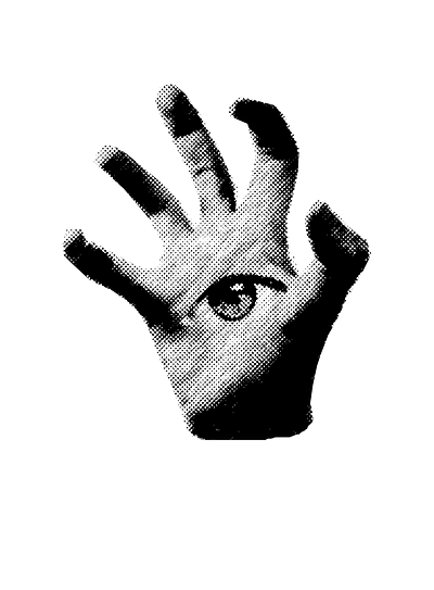 Hand-eye. alt creepy eyeball hand psychedelic spooky surreal trippy underground weird