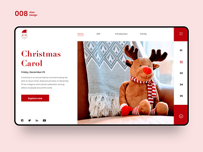Christmas website blog design branding colorful design dribbble invitation dribbble invite typography web web design 视觉艺术