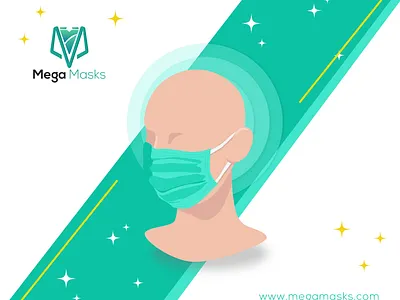 Mega Mask design illustration logo photography ui