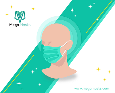 Mega Mask design illustration logo photography ui