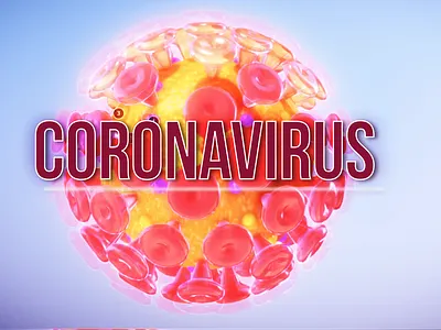 Coronavirus branding corporate design logo