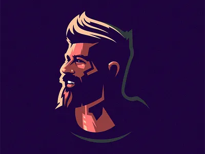 beard logo design... art beard branding design esport icon identity illustration logo mark tshirt