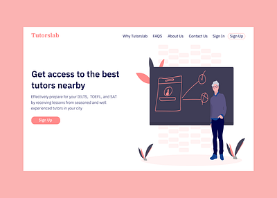 Tutorslab - Landing page design design landingpage productdesign productdesigner ui uidesign uiux designer uiuxdesign