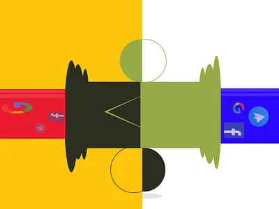 PORTAL TO DUAL branding editing graphic design illustration illustration art mobile app design mobile ui typography ui vector