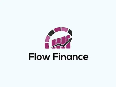 Flow Finance Logo advertising apartment arrow bank building chart consulting finance financial global growing growth hotel housing increase invest investment market marketing money