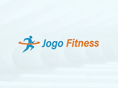 Jogo Fitness Logo athlete athletic body builder coach equipment exercise fitness gym health healthy muscle muscular people physical sport strength strong trainer workout