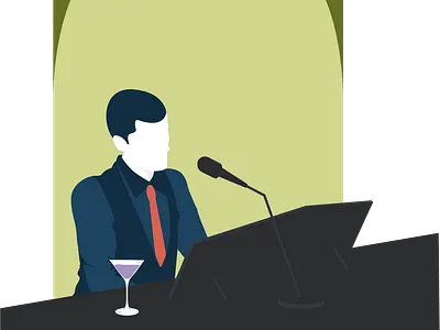 Pianista - Grotta Marcello Restaurant branding design flat illustration minimal