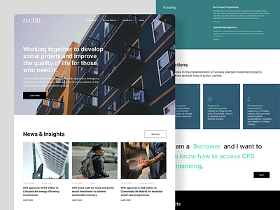 Homepage - CFD Bank bank clean design financing homepage investment investment bank minimal ui uidesign uiux web webdesign