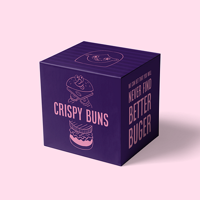 Clean Packaging for Crispy Buns, a Burger Brand art brand identity branding branding agency branding and identity branding concept branding design design package design packagedesign packaging packaging design packaging mockup packagingdesign packagingpro