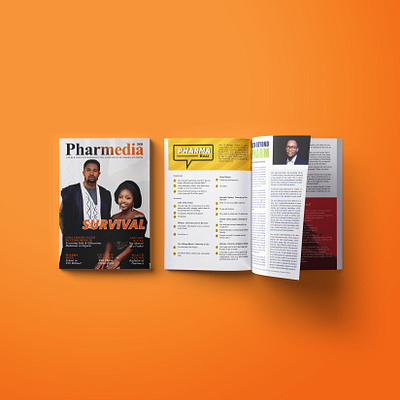 Pharmedia 2020 magazine cover magazine design