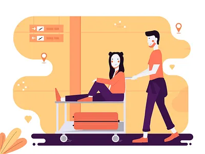 It's Vacation Time design flat illustration flatdesign graphic design illustration illustration art illustration design illustration digital illustrations vacation vector