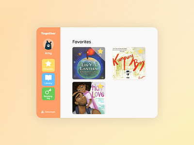 Children's Storybook App app children childrens book diversity ebook education kids kids app library library app product design read reading reading app tablet ui user experience user interface ux visual design