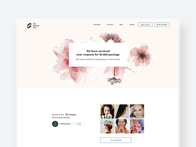 The Makeup Box - Makeup Services Website 2d 3d cosmetics facial fashion hairstyle illustration lipstick makeup makeup artist minimal modern saloon service design typography