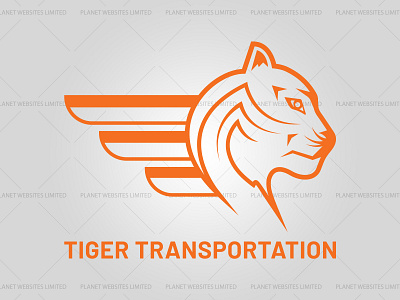 Tiger Transportation Logo Design branding design flat logo logo design minimal transportation logo typography vector