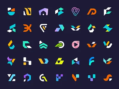 Logos abstract logo app branding color crypto ecommerce logo icon identity illustration letter mark monogram logo logo inspiration logobook logochallenge logofolio logos thefalcon typography vector