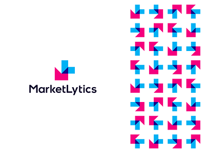 MarketLytics, logo design for business data insights analytics abstract analytics app logo icon branding business insights corporate pattern customer analysis digital businesses graphic chart growth l letter mark monogram lm ml logo design m market marketing martech modern user data management