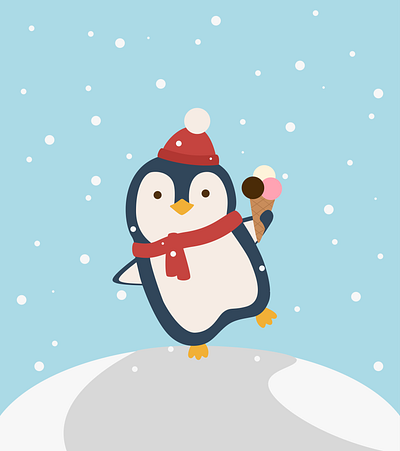 Baby Penguin animal animal illustration character illustration figma illustration illustrator kids illustration penguin vector winter