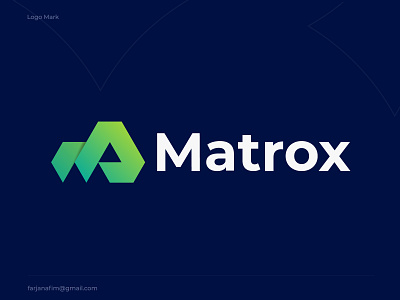 Matrox Logo Design - Company Logo - ( M + A ) letter logo abstract ma logo brand identity design branding creative logo exchange gradient logo letter m letter mark monogram lettering lettermark logo design logo trend 2022 m logo minimal logo modern logo symbol tech technology unused visual identity design workspace