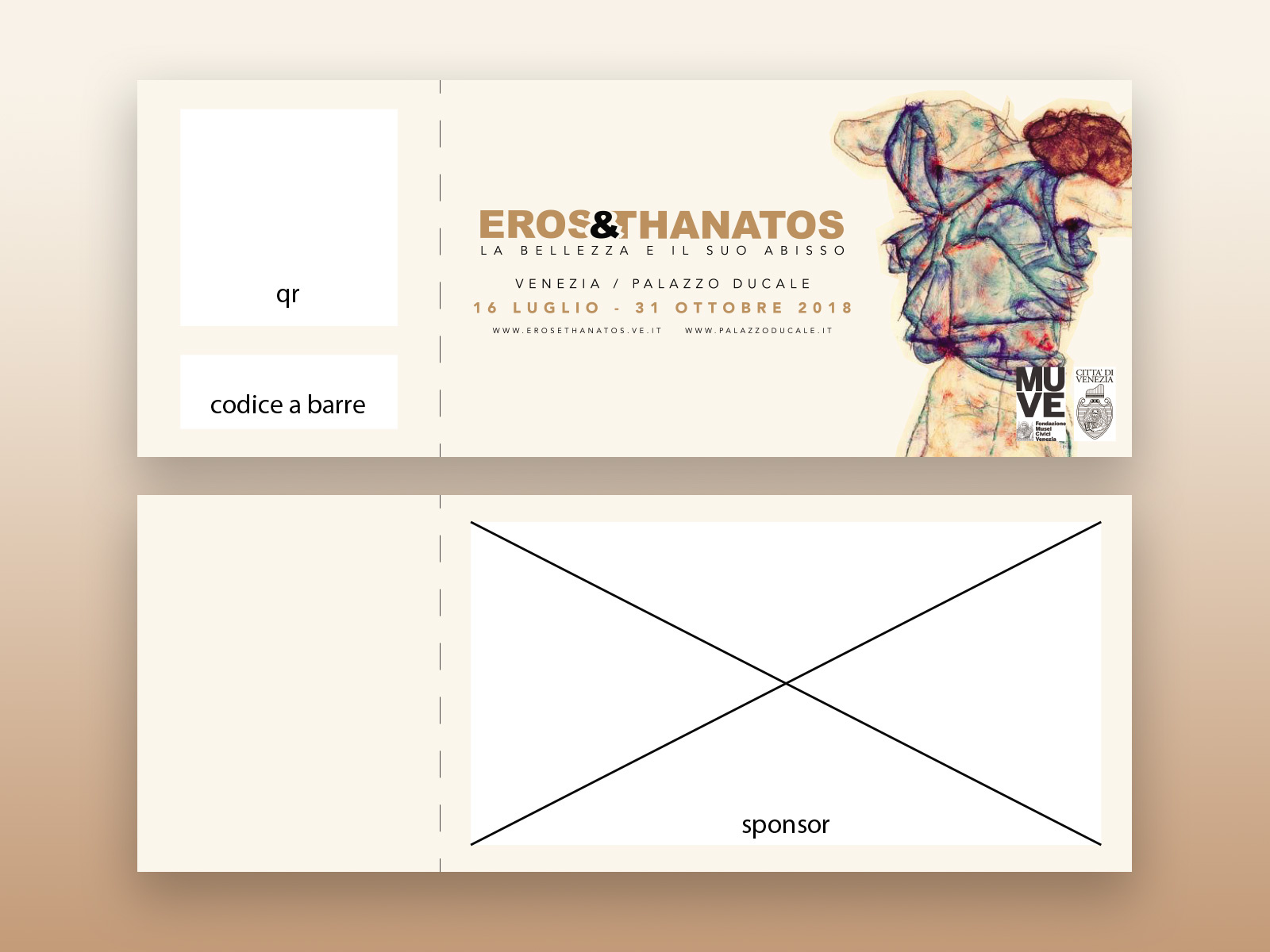 Example of Business card for public event