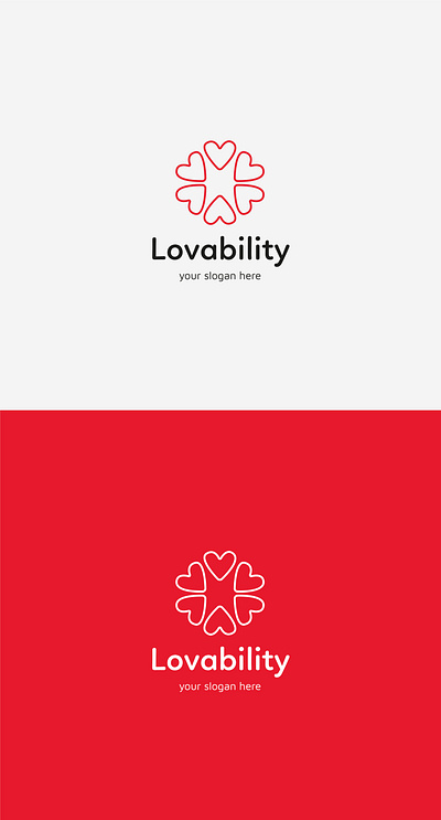 Lovability bdthemes design logo logo design logos lovability love lovecraft lovely lovers modern design