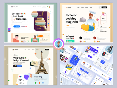 The Best Design of 2022 agency ui best cook book landing page colourful design cooking design creative kit design creative page creative ui design 2022 design weekend fashion ui kit homepage interface landing page uikit ux design uxui web design website website ui