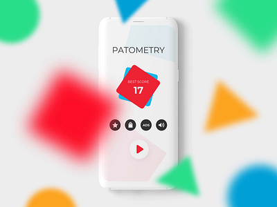 Patometry Game Design animation animation 2d app ui bright colors colorful flat design game design gamification shape animation shapes simple design simplistic ui ux white space