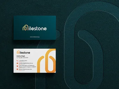 Business Card Design for Milestone 2d 2d art brand branding business business card business card design children design digital digital art education educational graphic design identity branding minimal modern parents vector