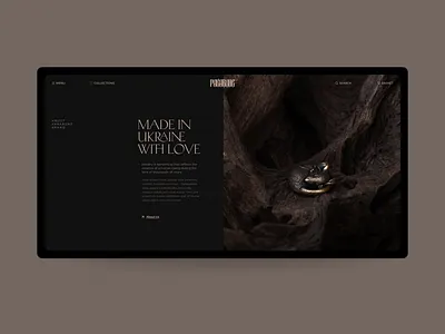 pakabone© Jewelry online store grid jewelry luxury minimal store typogaphy web design