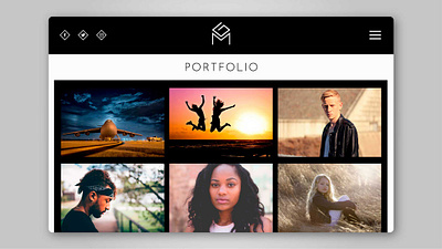 Portfolio photographer design ui ux web webdesign website xd