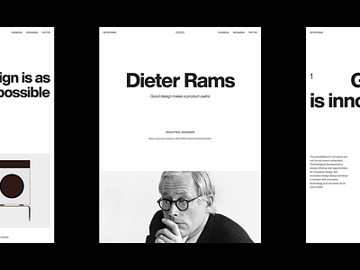Dieter Rams composition dieter minimal minimalism poster rams ui web webdesign