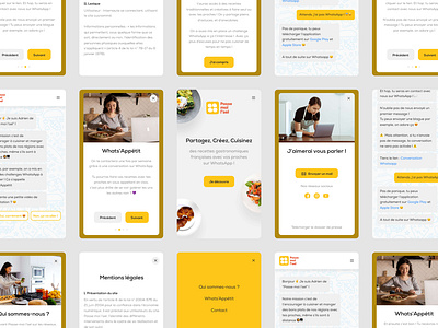 Passe-moi l'sel - Landing Page branding chat chatbot conversation cook design desktop food landing landing page mobile popup share tablet ui ux video conference whatsapp