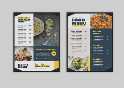 Modern Rustic Food Menu Template PSD 2020 design free freemockup new newmockup psd mockup