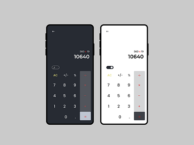 Daily UI 004 - Calculator calculator calculator app dailyui inspiration interface minimal modern ui uidesign user userinterface