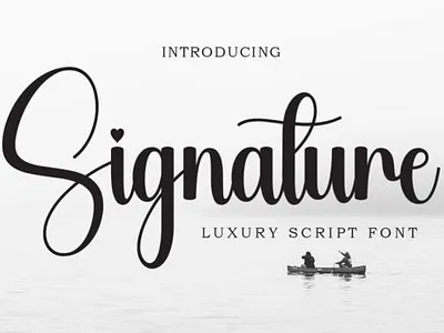 signature font classy