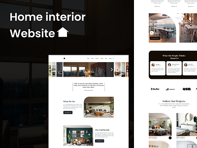 Home Interior Website UI 3d animation branding design figma graphic design illustration logo motion graphics ui vector