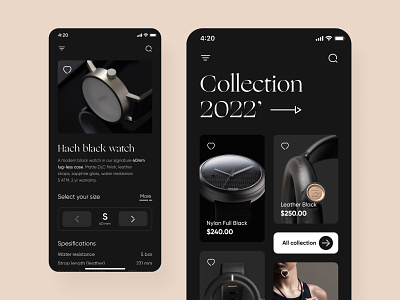 Watch collection app android android app android application app design application design ios ios app mobile mobile app mobile app design ui ui application ux ux application