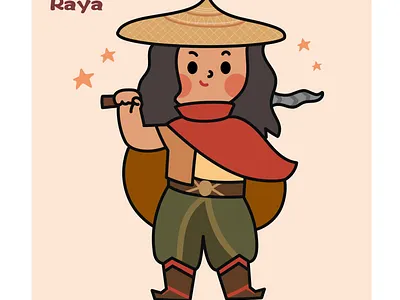 拉雅 (Raya) cute art girl illustration illustrations
