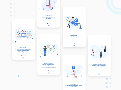 Group Pal Onboarding Screens android app ui design graphics illustrations mobileappui onboarding onboarding ui ui uxdesign vector welcome screens