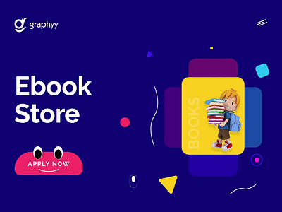 Kid's Ebook Store 3d 3d art 3d artist 3d illustration best shot dashboard ui design dribbble ebooks firstshot fun graphyy illustration kids ui uidesign uix ux vector webdesign