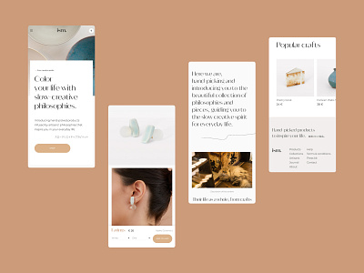 ism - mobile layout app artisan e commerce e shop japanese layout mobile mobile ui product type website