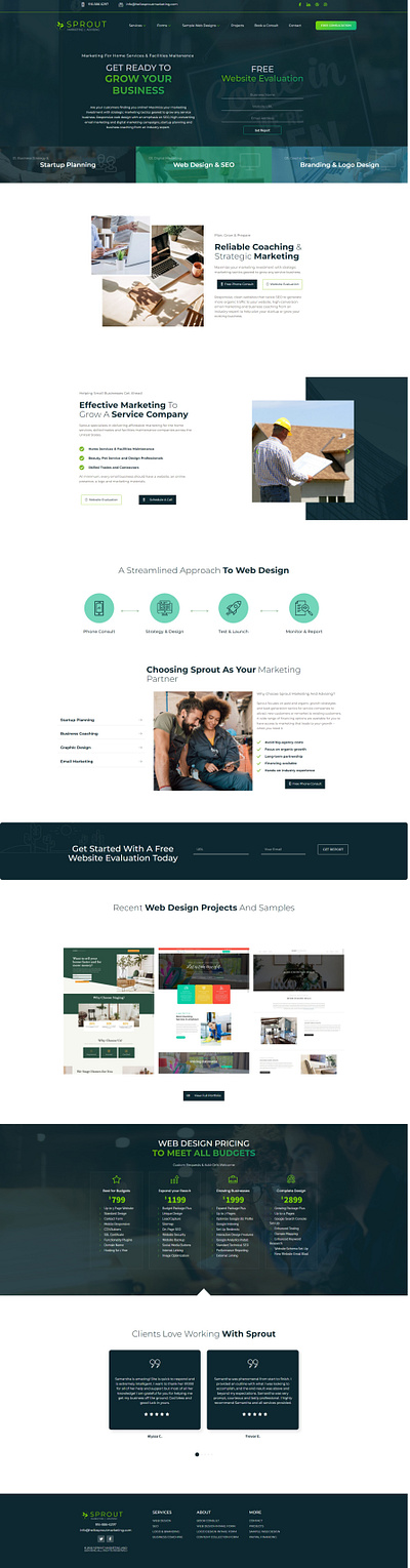 Freelance Marketing Web Design design homepage design logo marketing web design wordpress