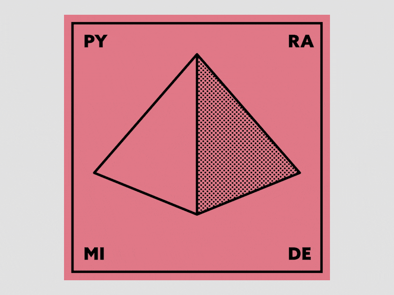 PY—RA—MI—DE 2d 2d animation animated gif animation animation 2d design geometry gif gif animated gif animation graphic design graphicdesign illustration motion design motion graphics pyramid vector