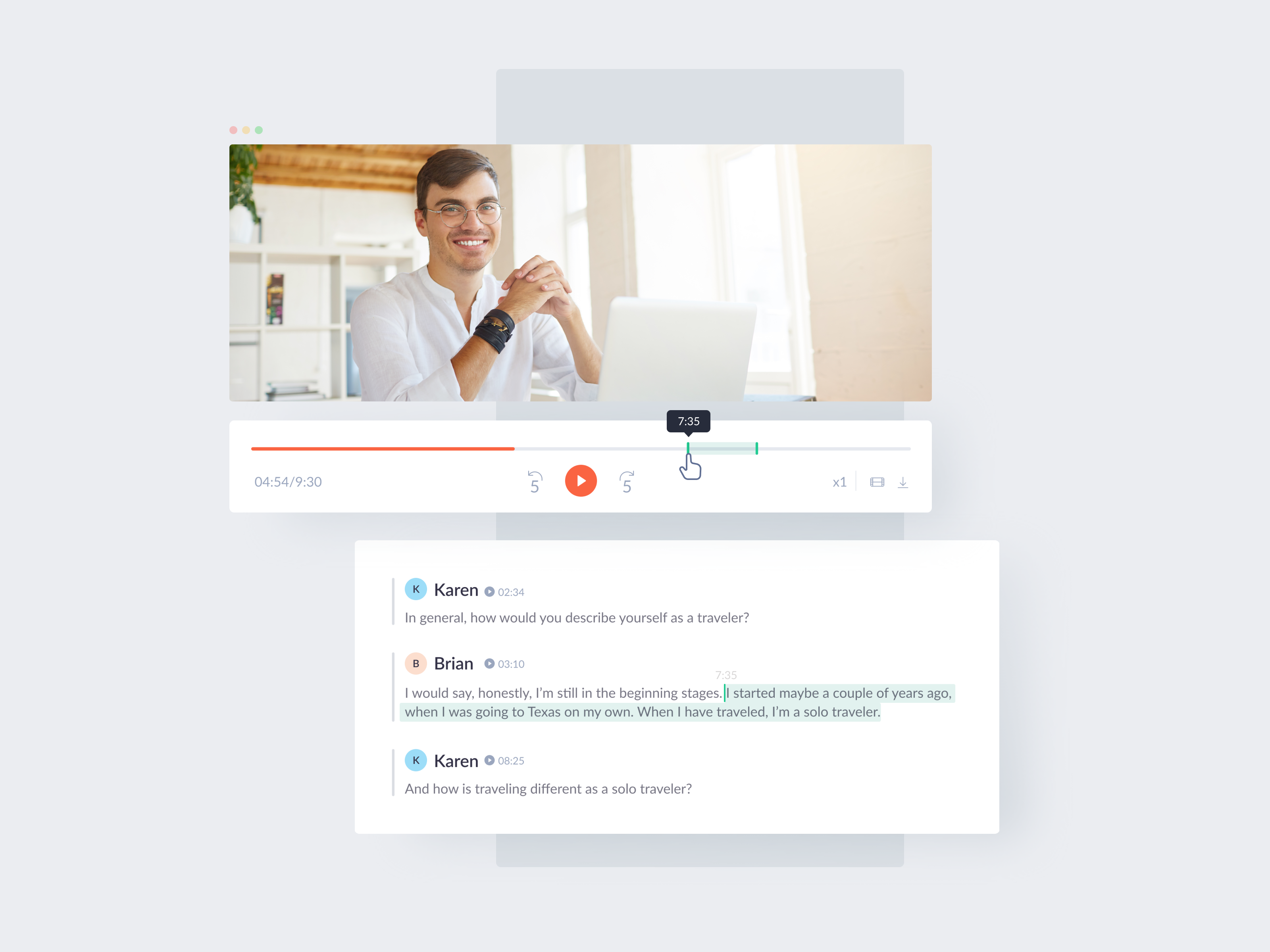 Example of Video interview